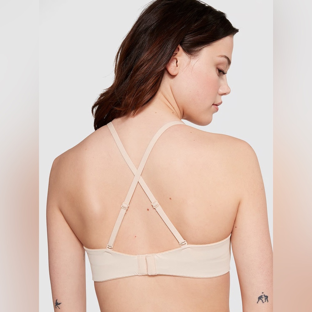 Victoria’s Secret Pink Wear Everywhere Lightly Lined Seamless Strapless Bra 34A - Picture 2 of 12